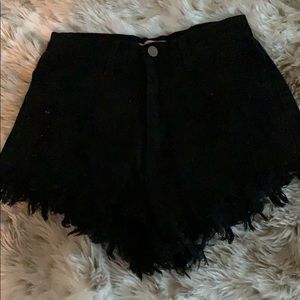 Black highwaisted shorts